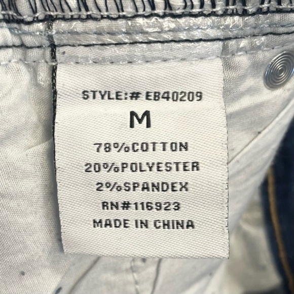 EASEL Los Angeles Blue Distressed Side Stripe Denim Skinny Jeans Size M - Picture 7 of 8